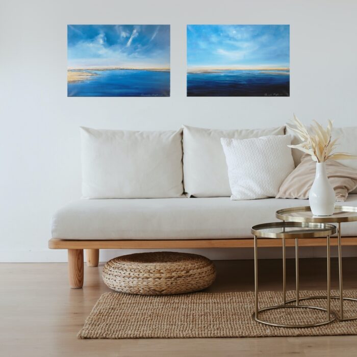 endless and dali dream oil paintings in lounge