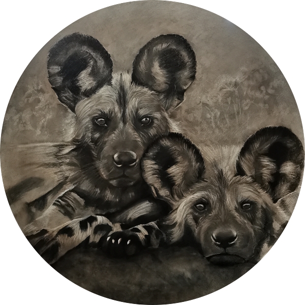 New kids on the block _60cm round canvas