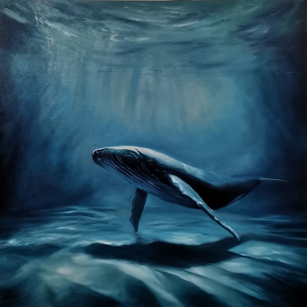 Silence 100x100 oil on canvas