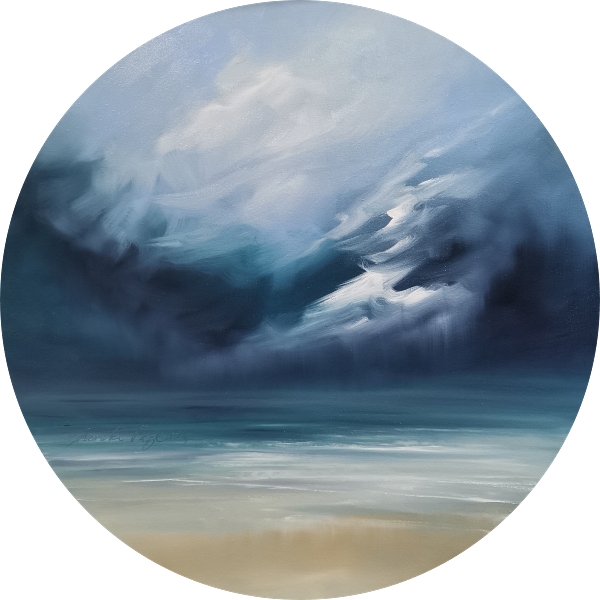 Tropic storm_60cm_round_oil